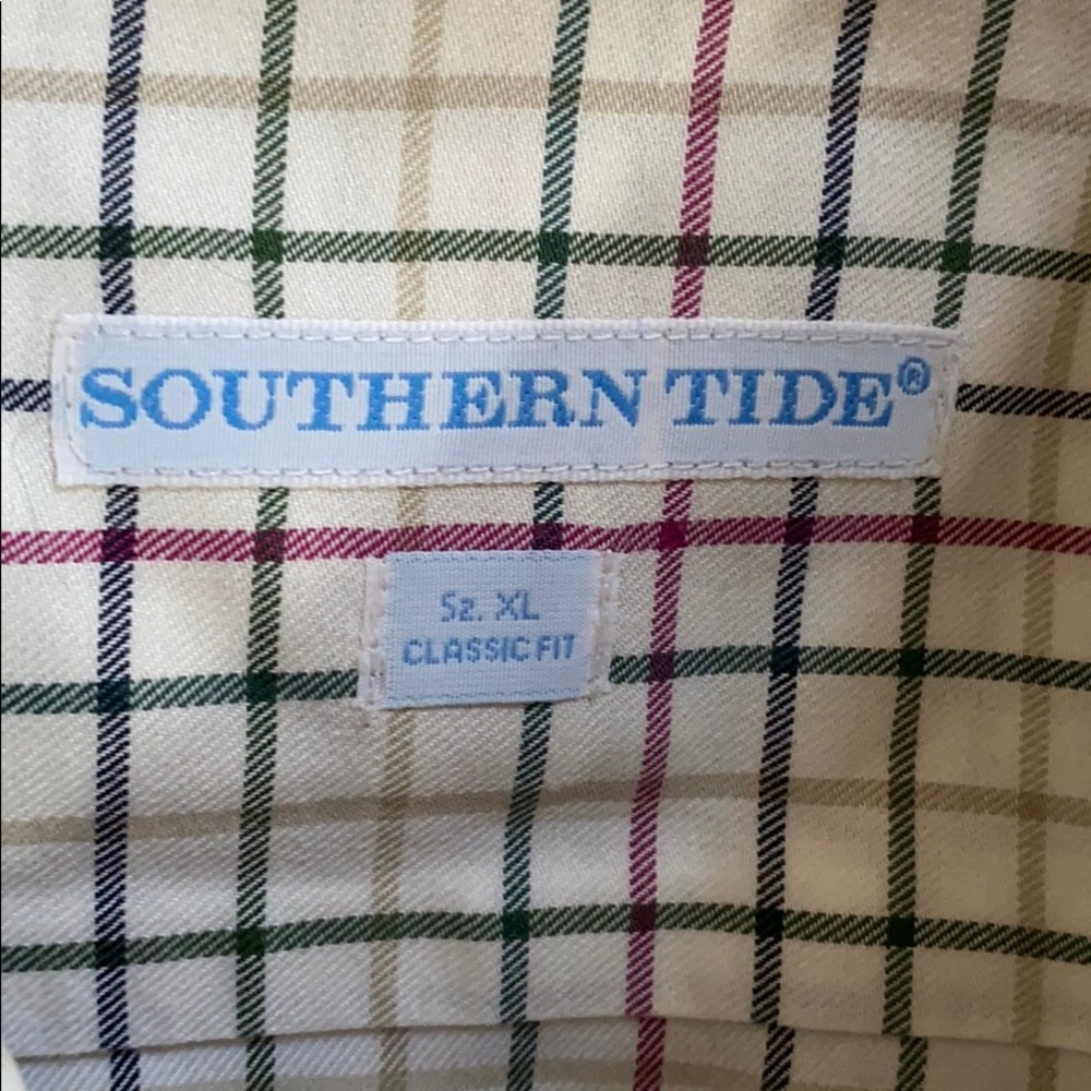 Southern tide men’s long sleeve button up shirt